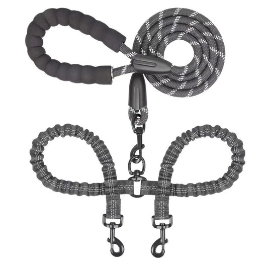 Hochleistungs-Hundeleine mit stoßdämpfendem Bungee-Seil