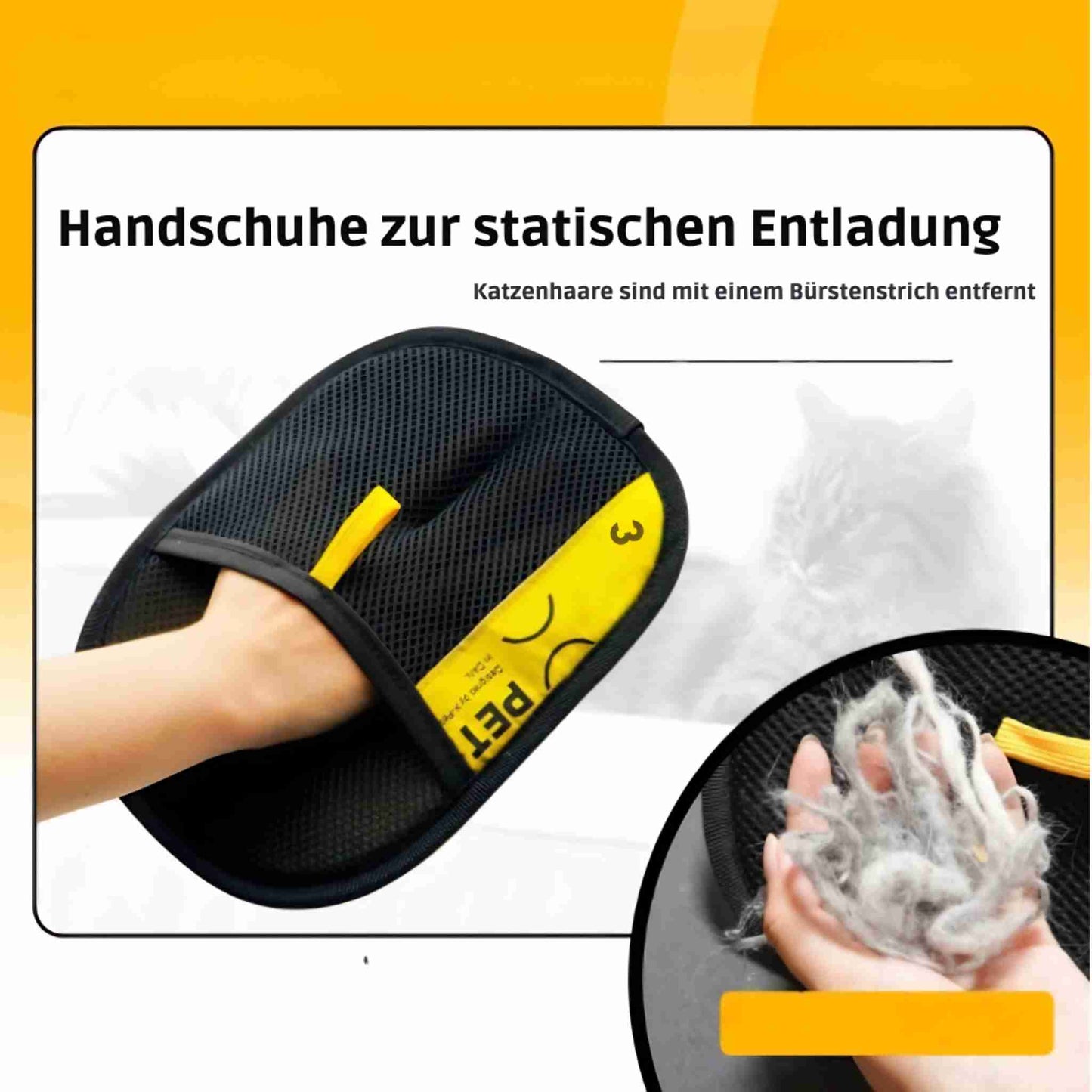 Felix | Doppelseitige Haustierpflege-Handschuhe