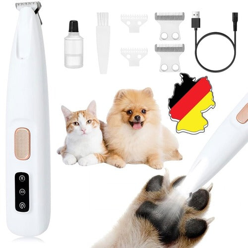 Kabelloser Pfotentrimmer für Hunde – Leise, Sichere & Präzise Fellpflege (Wiederaufladbar)