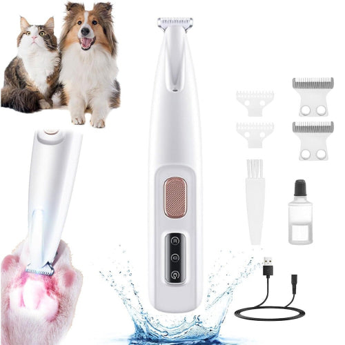 Kabelloser Pfotentrimmer für Hunde – Leise, Sichere & Präzise Fellpflege (Wiederaufladbar)